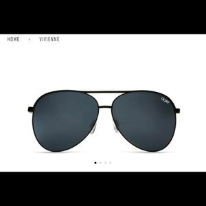 BRAND NEW QUAY Australia “vivienne” black aviators